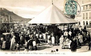 Oran - Village Negre - Fete - Chevaux de Bois - 1906